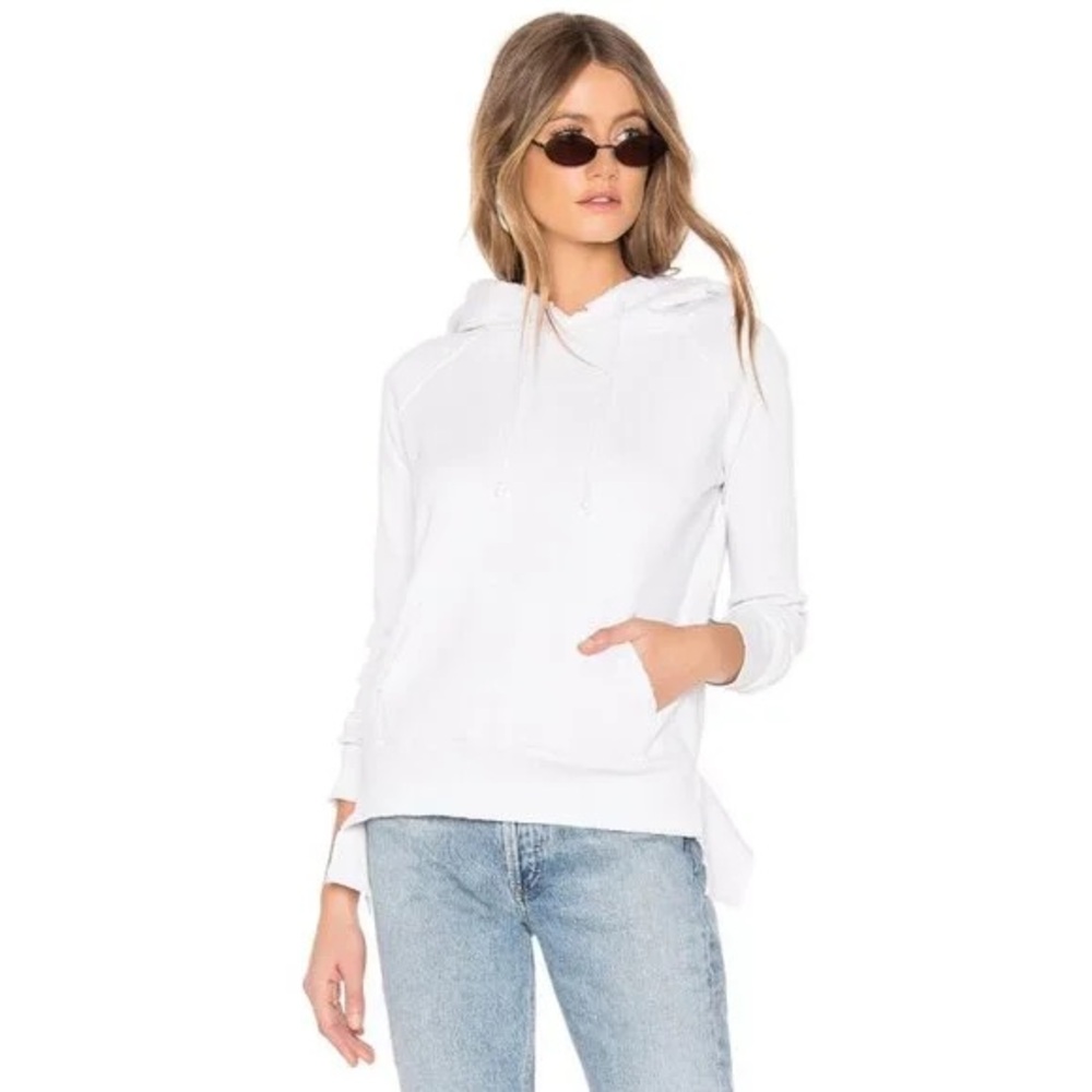 Frank & Eileen White Distressed Hoodie